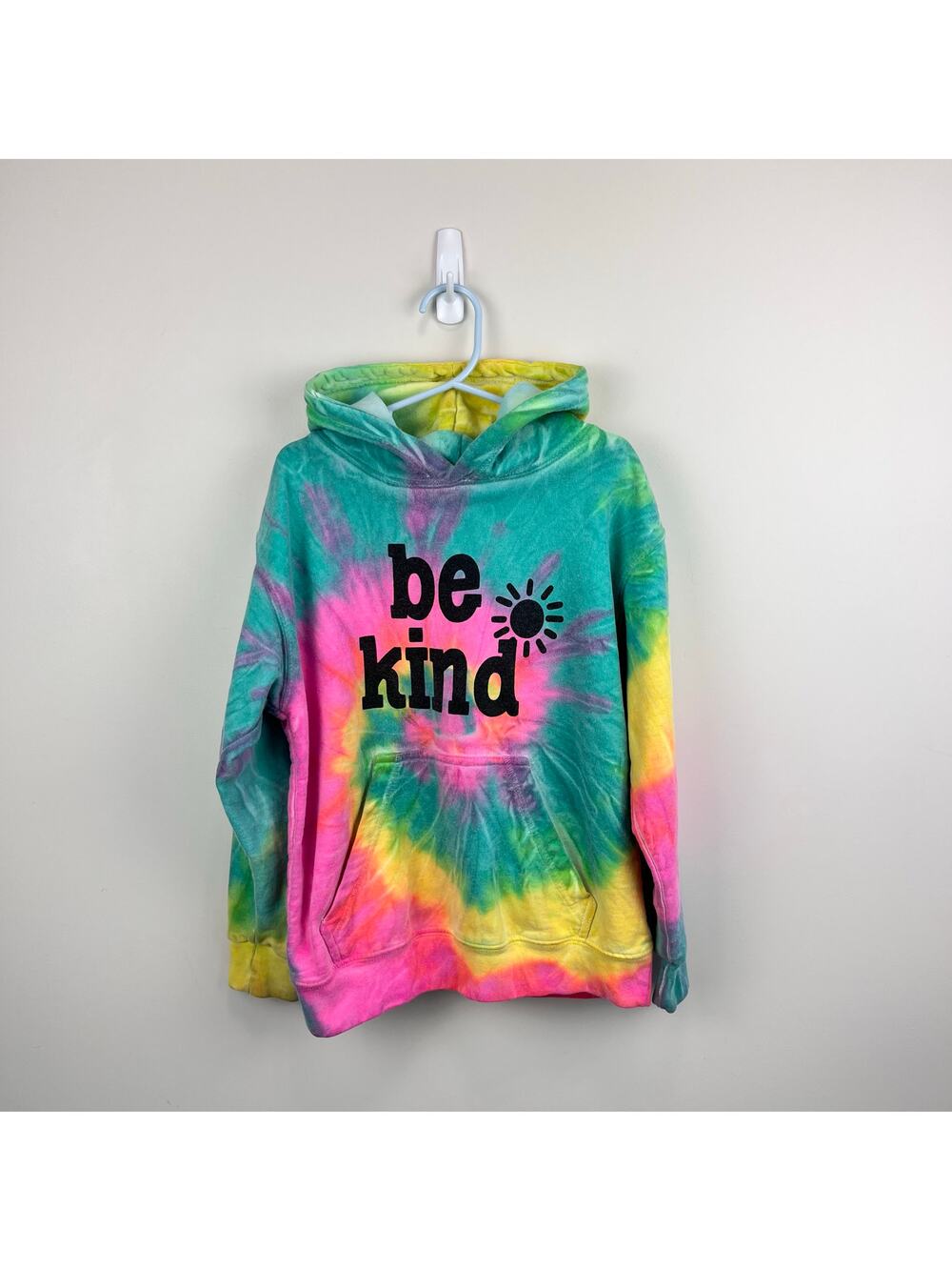 Happy Kids USA Tie Dye Be Kind Hoodie Sweatshirt S